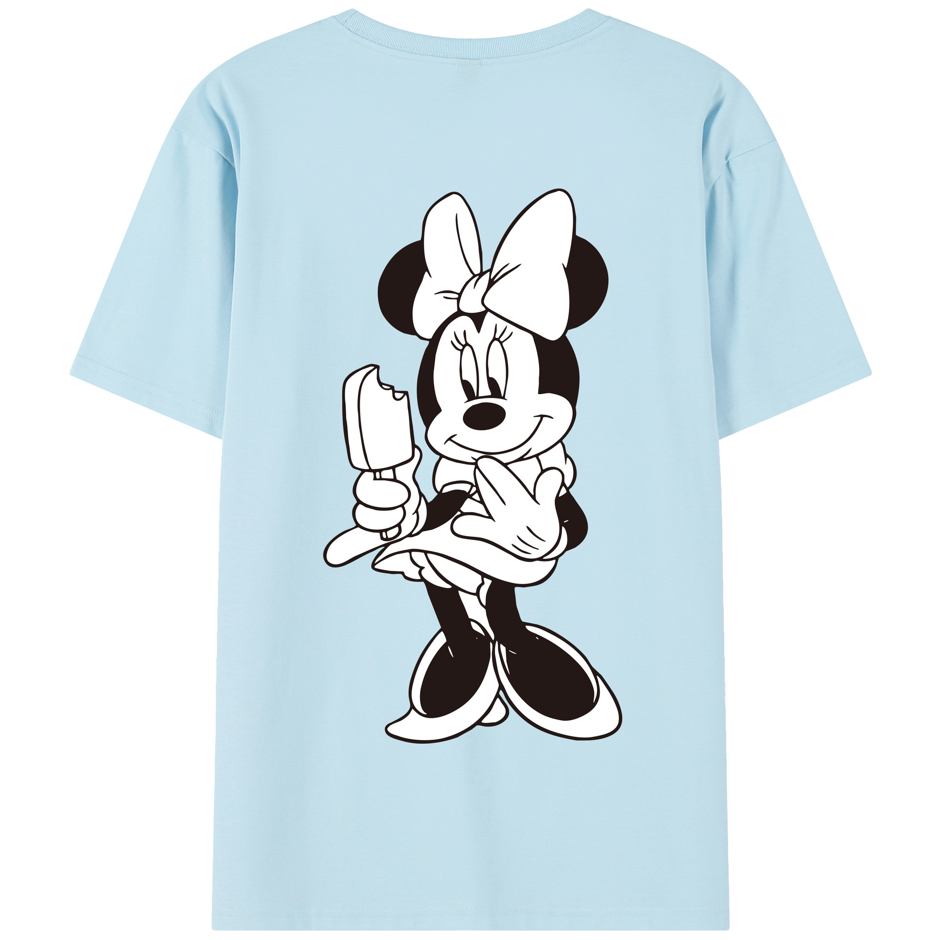 （画像用） ミッキーマウス Mickey Mouse 綿100％半袖Tシャツ（背面プリント）